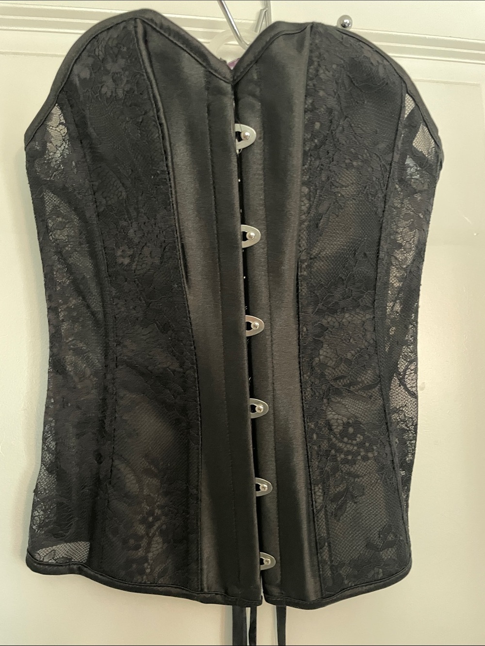 NWT Adore Me Black Lace Corset Bustier Sz Small